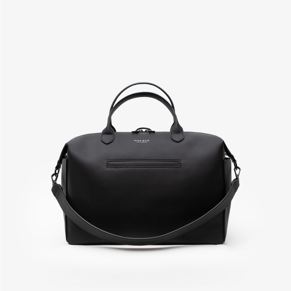 Mina Baie Emmy Full Nylon Multipurpose Handbag Versatile Water-Resistant Black